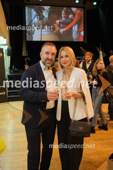  Borut  Cvetko, kreativni direktor, Mediaspeed d.o.o.;  Natalija Cvetko, Mediaspeed d.o.o.5. salon štajerskih mladih vin Pubec 2023 v Ljubljani