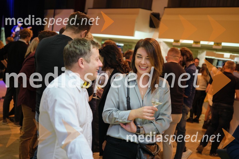  Samo Krajnc, Vino Krajnc;  Tadeja  Mahorič5. salon štajerskih mladih vin Pubec 2023 v Ljubljani