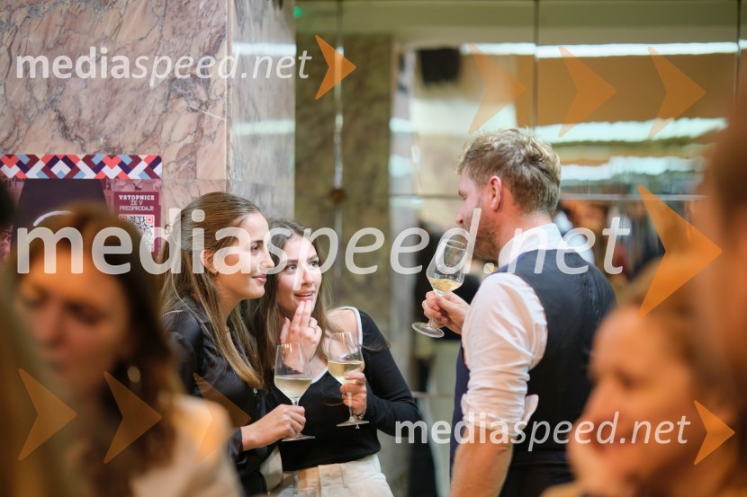  Tarin Kulenović;  Loti Obal;  Jože Pongračič, Chizz band5. salon štajerskih mladih vin Pubec 2023 v Ljubljani