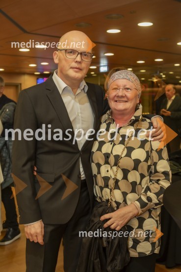  Simon Popek, programski direktor, festival LIFFe;  Danica Ikovic, Arsmedia34. Ljubljanski mednarodni filmski festival - LIFFe, otvoritev