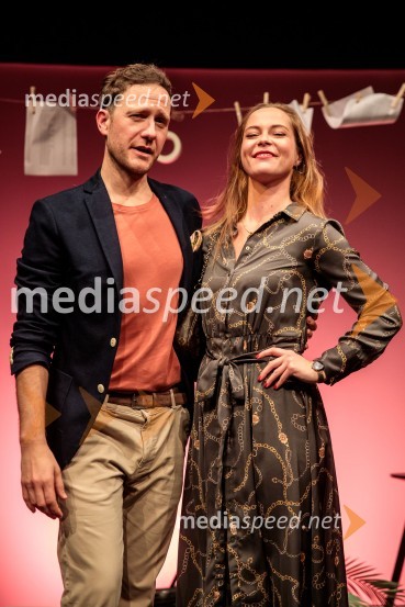  Klemen Slakonja, igralec, komik in TV voditelj;  Lea Cok, igralkaKar želiš, to dobiš, premiera komedije