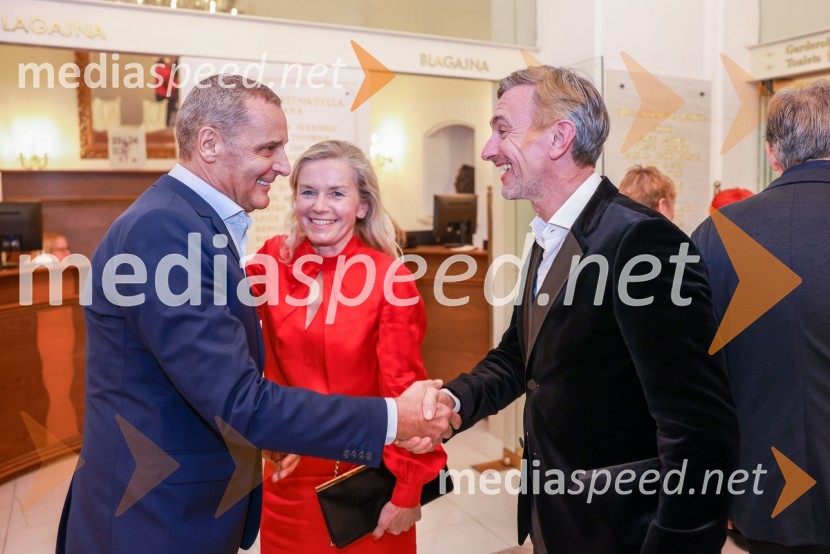  Danilo Rošker, direktor SNG Maribor;  Alenka  Lukić, prof. za oblikovanje na Srednji šoli za oblikovanje MB;  Marko Lukić, lastnik in direktor družbe Lumar IGPremiera Clugovega baletnega spektakla Faust v SNG Maribor