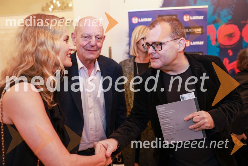  Katarina Kresal, odvetnica, nekdanja ministrica za notranje zadeve;  Miro Senica, odvetnik;  Alan Kavčič, predstavnik za odnose z javnostmi SNG MariborPremiera Clugovega baletnega spektakla Faust v SNG Maribor