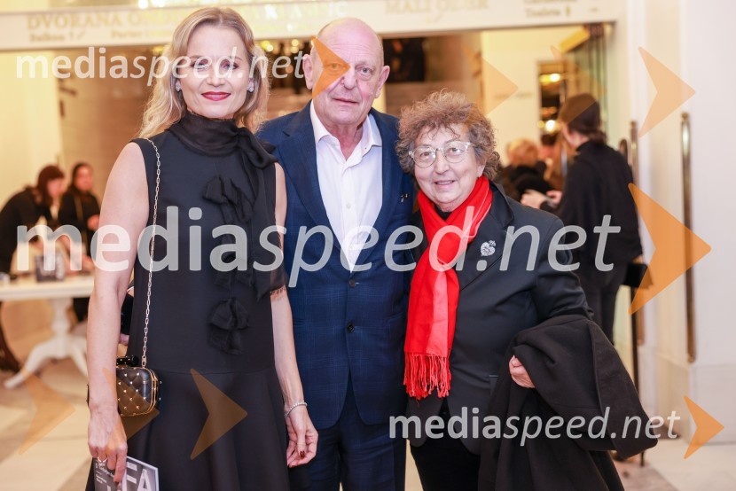  Katarina Kresal, odvetnica, nekdanja ministrica za notranje zadeve;  Miro Senica, odvetnik;  Dragica Petrovič, režiserka in producentkaPremiera Clugovega baletnega spektakla Faust v SNG Maribor