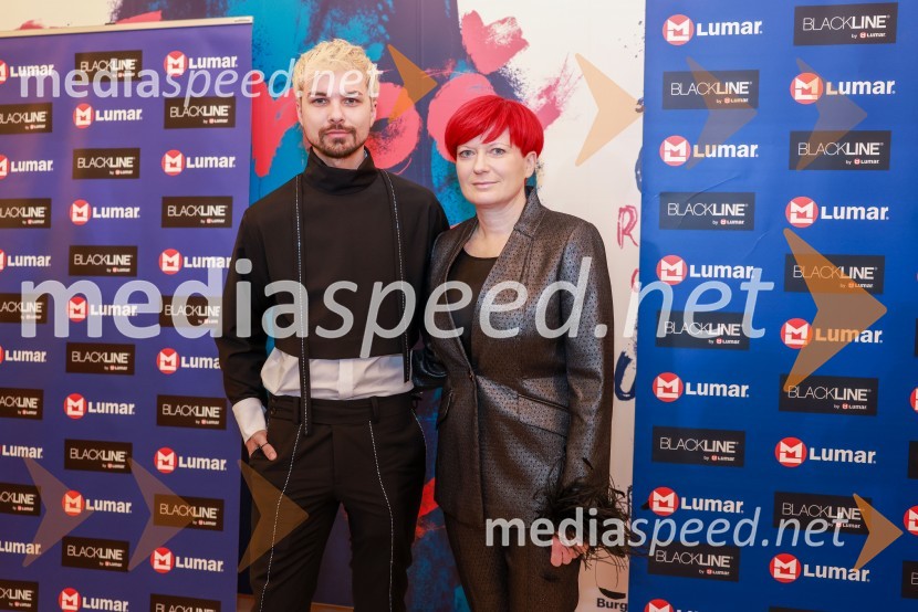  David Hojnik, modni oblikovalec DH fashion;  Valerija Grubelnik, Cvetličarna GrubelnikPremiera Clugovega baletnega spektakla Faust v SNG Maribor