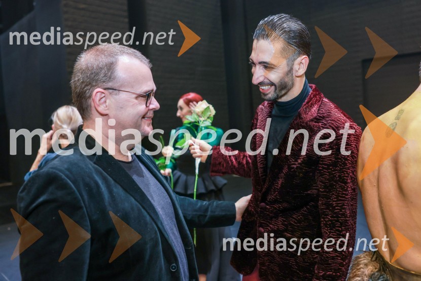  Alan Kavčič, predstavnik za odnose z javnostmi SNG Maribor;  Thomas Martino, baletni plesalecPremiera Clugovega baletnega spektakla Faust v SNG Maribor