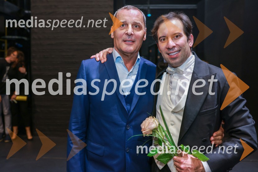  Danilo Rošker, direktor SNG Maribor;  Simon Krečič, umetniški direktor Opere SNG MariborPremiera Clugovega baletnega spektakla Faust v SNG Maribor
