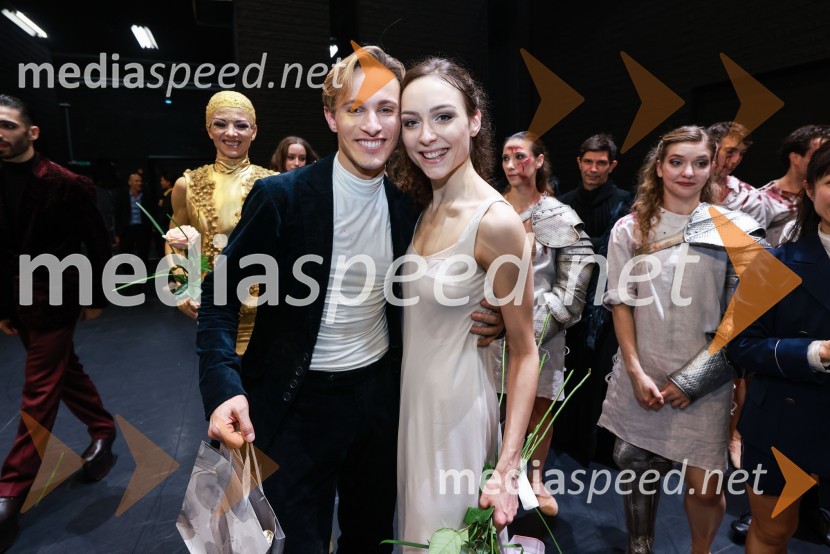  Davide Buffone, baletni plesalec;  Monja Obrul, baletna plesalkaPremiera Clugovega baletnega spektakla Faust v SNG Maribor