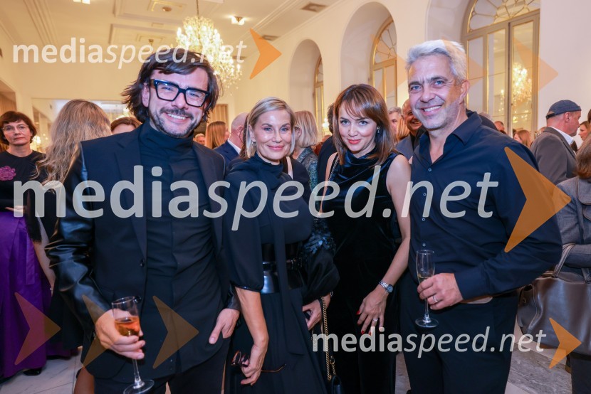  Tomaž Čelig;  Ines Bukovič, notarka;  Tina Rajterič;  Marko Arsenovič, managing director, s.Oliver Slovenia & CroatiaPremiera Clugovega baletnega spektakla Faust v SNG Maribor