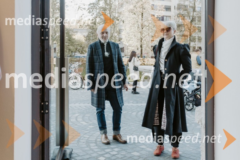  Milan Gačanovič - Gacho, modni guru;  Nina  Žnideršič, fotografinjaOtvoritev trgovine LJFW in podelitev nagrad WOW