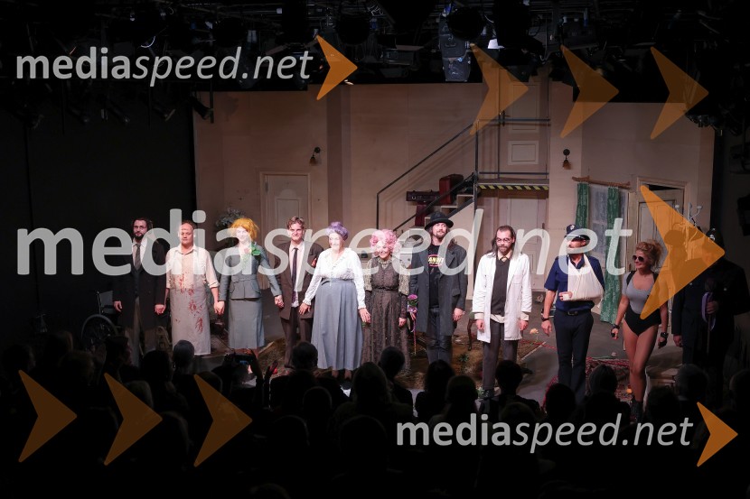  Jaka Lah, igralec;  Gašper Jarni, igralec;  Klara Kuk, igralka, manekenka;  Matevž Sluga, AGRFT;  Judita Zidar, igralka;  Mirjam Korbar, igralka;  Filip Samobor, igralec;  Matic Maco Lukšič, igralec;  Tomo Tomšič, igralec;  Tanja Dimitrievska, igralkaArzenik in stare čipke, premiera