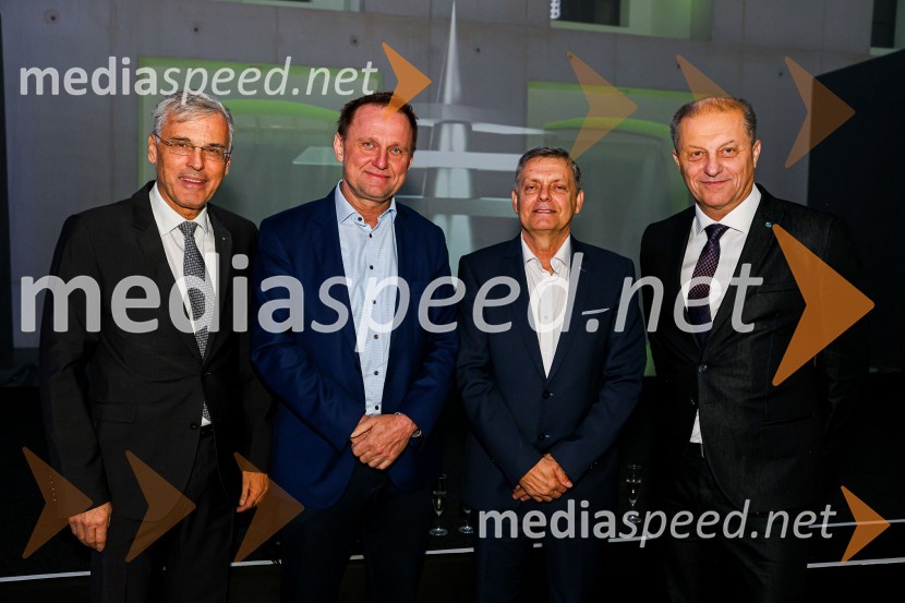 mag. Črtomir Remec,  predsednik Inženirske zbornice Slovenije; dr. Samo Peter Medved,  podžupan, Mestna občina Maribor ; dr. Viktor Markelj, direktor projektivnega podjetja Ponting iz Maribora;  Matjaž  Grilc, IZSDan inženirske zbornice Slovenije