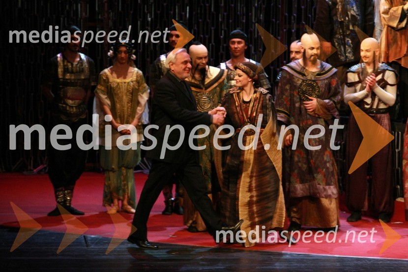 Plamen Kartaloff, režiser opere Turandot in Sabina Cvilak, operna pevkaPremiera opere Turandot v SNG Maribor