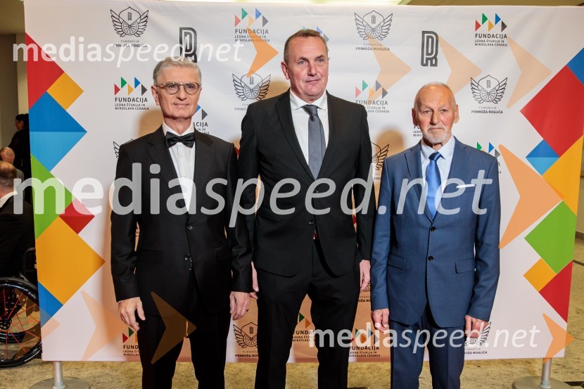 Franjo Bobinac, podpredsednik in generalni direktor za globalni marketing, Hisense International., predsednik Rokometne zveze Slovenije;  Metod  Ropret, župan Občine Brezovica, predsednik Odbojkarske zveze Slovenije;  Miroslav Cerar, nekdanji gimnastičar, nekdanji predsednik Odbora za podeljevanje Bloudkovih priznanjPrimož Roglič predal naziv botra, dobrodelna prireditev Olimpijskega komiteja Slovenije