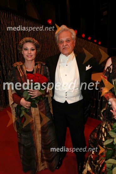 Sabina Cvilak, operna pevka ter Michael Halász, glasbeni vodja in dirigentPremiera opere Turandot v SNG Maribor