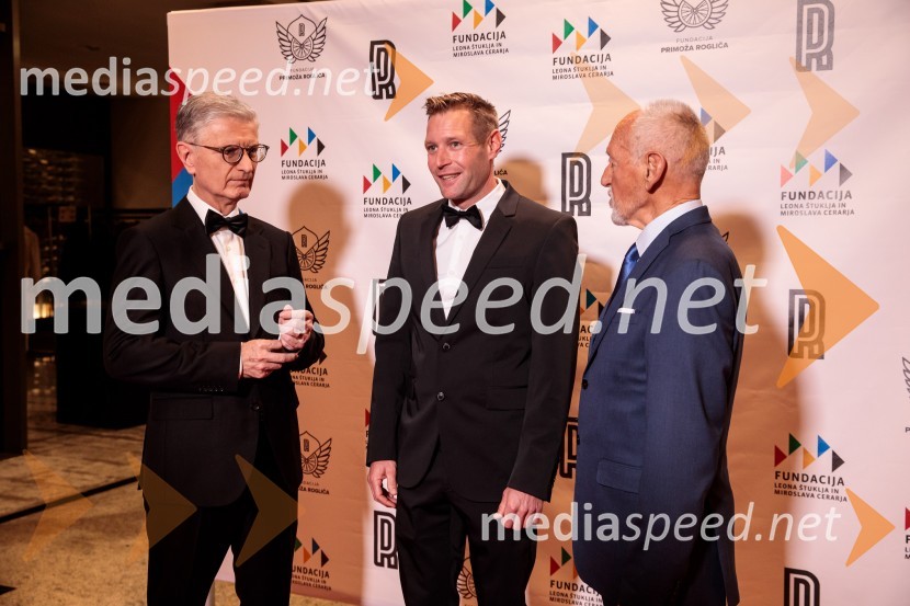  Franjo Bobinac, podpredsednik in generalni direktor za globalni marketing, Hisense International., predsednik Rokometne zveze Slovenije;  Benjamin Savšek, kanuist ;  Miroslav Cerar, nekdanji gimnastičar, nekdanji predsednik Odbora za podeljevanje Bloudkovih priznanjPrimož Roglič predal naziv botra, dobrodelna prireditev Olimpijskega komiteja Slovenije