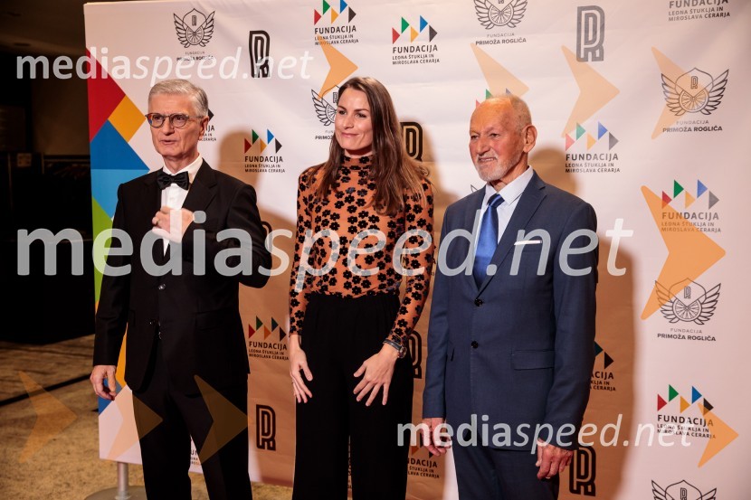  Franjo Bobinac, podpredsednik in generalni direktor za globalni marketing, Hisense International., predsednik Rokometne zveze Slovenije;  Sara Isaković, plavalka;  Miroslav Cerar, nekdanji gimnastičar, nekdanji predsednik Odbora za podeljevanje Bloudkovih priznanjPrimož Roglič predal naziv botra, dobrodelna prireditev Olimpijskega komiteja Slovenije