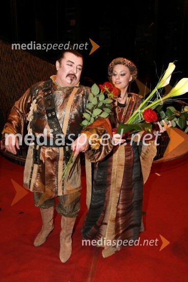 Sabina Cvilak in Janez Lotrič, operna pevcaPremiera opere Turandot v SNG Maribor