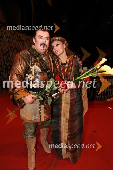 Sabina Cvilak in Janez Lotrič, operna pevcaPremiera opere Turandot v SNG Maribor