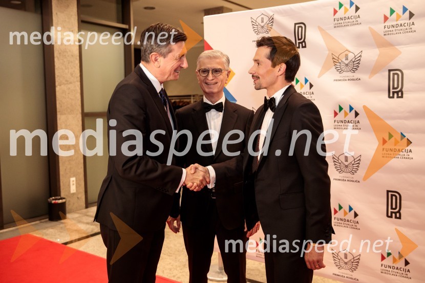  Borut Pahor, nekdanji predsednik Republike Slovenije;  Franjo Bobinac, podpredsednik in generalni direktor za globalni marketing, Hisense International., predsednik Rokometne zveze Slovenije;  Primož Roglič, kolesarPrimož Roglič predal naziv botra, dobrodelna prireditev Olimpijskega komiteja Slovenije