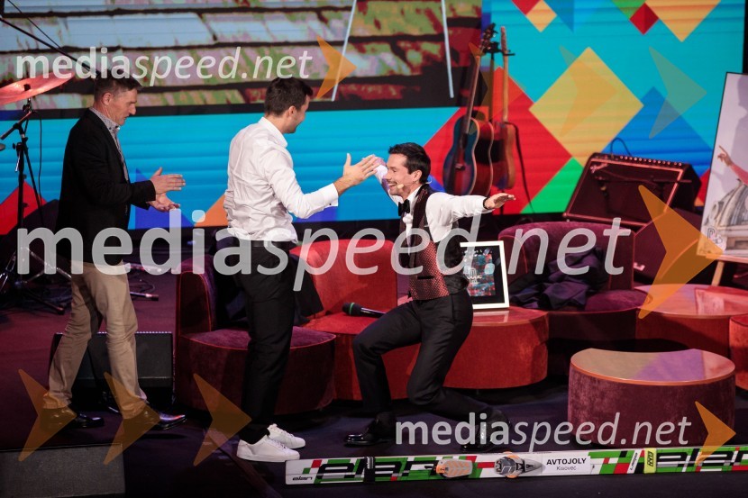  Robert Hrgota, trener slovenske skakalne reprezentance;  Primož Roglič, kolesarPrimož Roglič predal naziv botra, dobrodelna prireditev Olimpijskega komiteja Slovenije