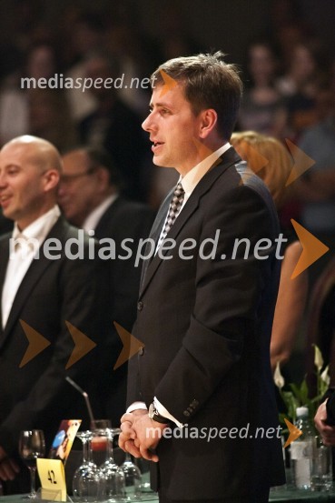 Jani Möderndorfer, podžupan LjubljaneDržavno prvenstvo v latinskoameriških plesih in podelitev nagrad Povodni mož 2008