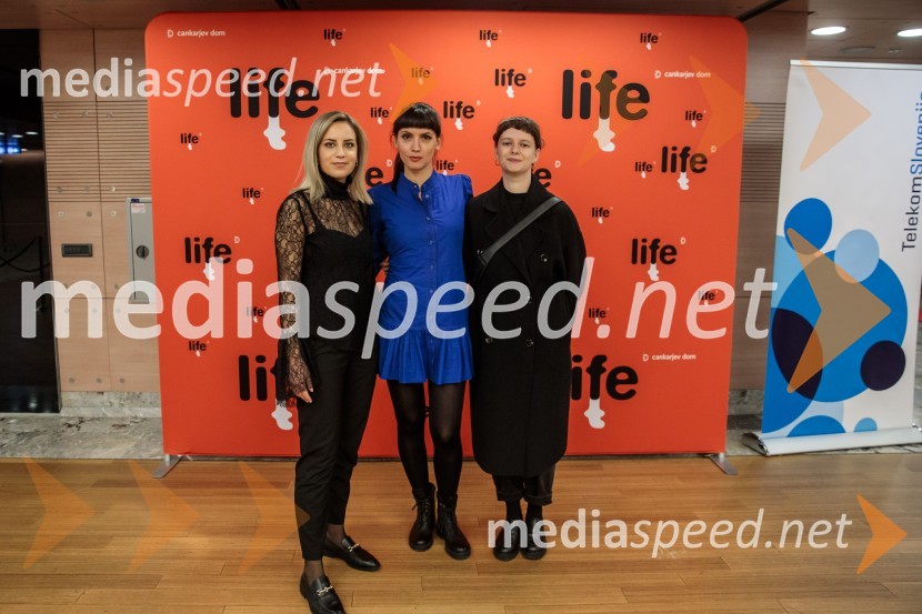  Laura Levec, vodja službe za goste, LIFFE;  Ivana Vulanovič, vodja protokola in prostovoljcev, LIFFe;  Lara Zupan, vodja žirij, Liffe34. LIFFE, zaključek ljubljanskega filmskega festivala