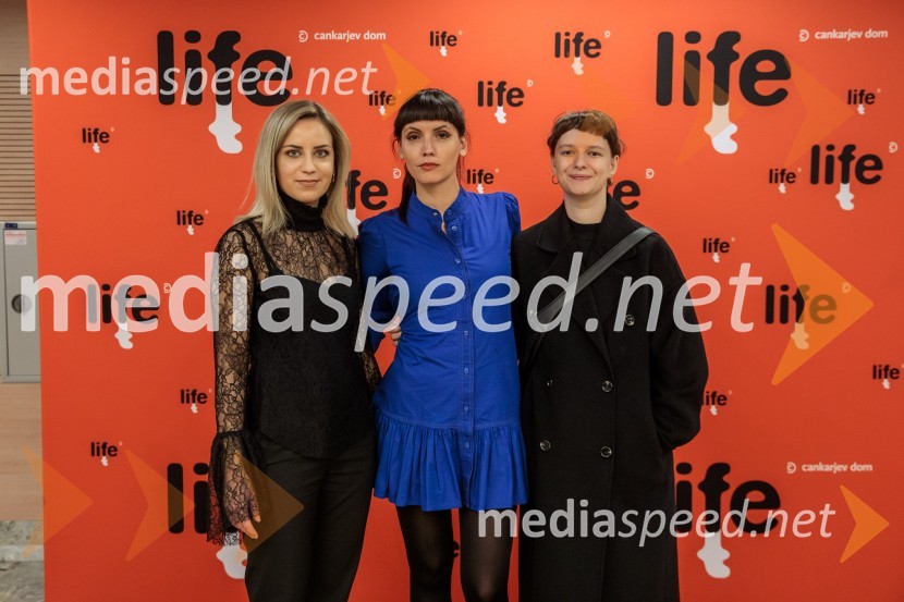  Laura Levec, vodja službe za goste, LIFFE;  Ivana Vulanovič, vodja protokola in prostovoljcev, LIFFe;  Lara Zupan, vodja žirij, Liffe34. LIFFE, zaključek ljubljanskega filmskega festivala