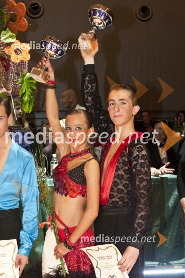 Ana in Matej Pritekelj, državna prvaka v kategoriji mladincevDržavno prvenstvo v latinskoameriških plesih in podelitev nagrad Povodni mož 2008