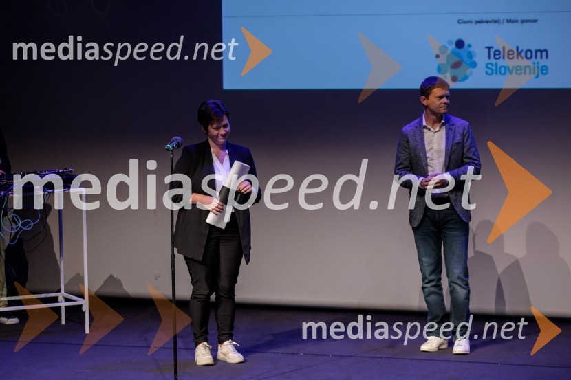  Iza Strehar, dramatičarka in scenaristka; mag. Boštjan Škufca Zaveršek, podpredsednik uprave, Telekom Slovenija34. LIFFE, zaključek ljubljanskega filmskega festivala