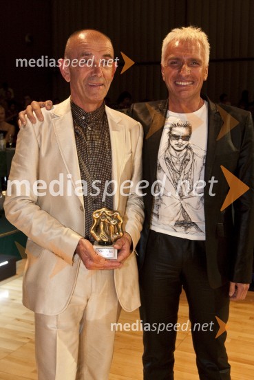 Tomaž Ambrož, vodja Plesne šole Urška in Igor Jelen - Iggy, koreograf in lastnik plesnega studia IgenDržavno prvenstvo v latinskoameriških plesih in podelitev nagrad Povodni mož 2008