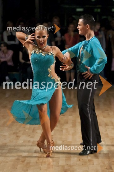 Matic Breskvar in Saba Stančič (PK Urška)Državno prvenstvo v latinskoameriških plesih in podelitev nagrad Povodni mož 2008