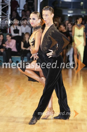 Mitja Grudnik in Ursa Tomazic (PK Devžej)Državno prvenstvo v latinskoameriških plesih in podelitev nagrad Povodni mož 2008