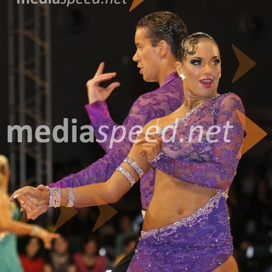 Andrej Mesojedec in Lea Perovšek (PK Fredi)Državno prvenstvo v latinskoameriških plesih in podelitev nagrad Povodni mož 2008