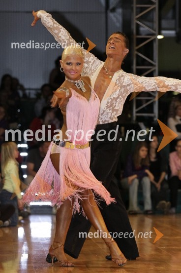 Andraž Erzin in Sofya Shutkina (PK Fredi)Državno prvenstvo v latinskoameriških plesih in podelitev nagrad Povodni mož 2008