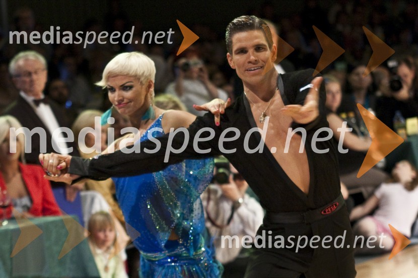 Jurij Batagelj in Jagoda Štrukelj (PK Fredi)Državno prvenstvo v latinskoameriških plesih in podelitev nagrad Povodni mož 2008
