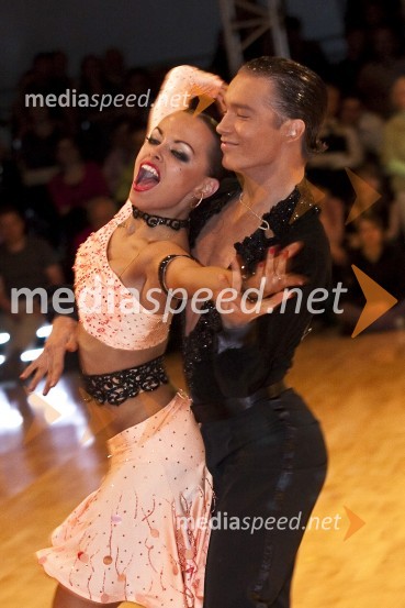 Klemen Prašnikar in Alexandra Averkieva (PK Fredi)Državno prvenstvo v latinskoameriških plesih in podelitev nagrad Povodni mož 2008