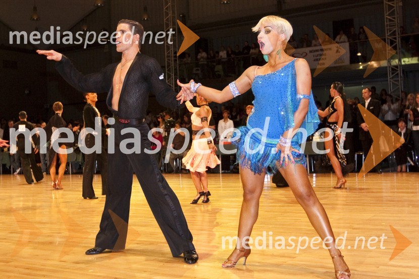 Jurij Batagelj in Jagoda Štrukelj (PK Fredi)Državno prvenstvo v latinskoameriških plesih in podelitev nagrad Povodni mož 2008