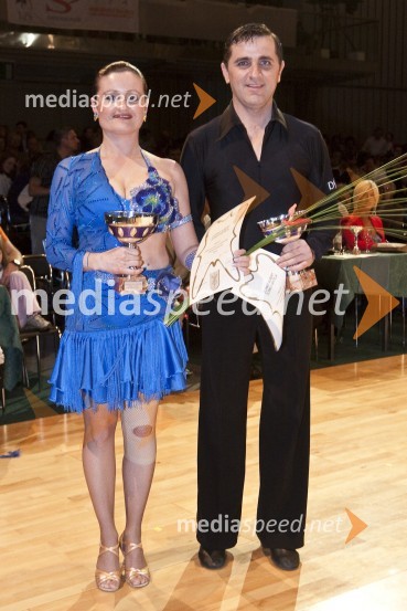 Mateja in Albert Zorko, državna prvaka v kategoriji seniorjevDržavno prvenstvo v latinskoameriških plesih in podelitev nagrad Povodni mož 2008