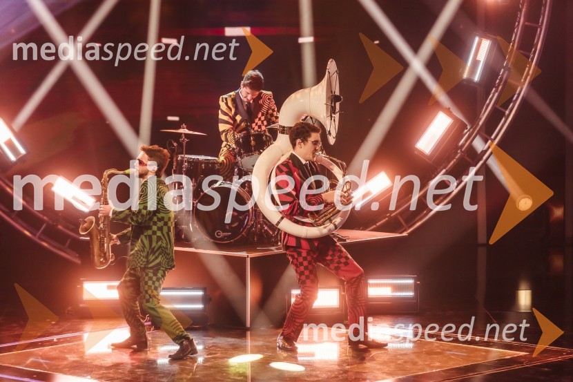  Luka Belič, Pantaloons;  David Nik Lipovac, Pantaloons;  Aljaž Markežič, PantaloonsSlovenija ima talent 2023, tretja polfinalna oddaja