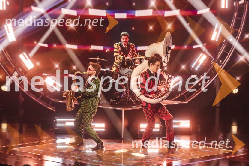  Luka Belič, Pantaloons;  David Nik Lipovac, Pantaloons;  Aljaž Markežič, PantaloonsSlovenija ima talent 2023, tretja polfinalna oddaja