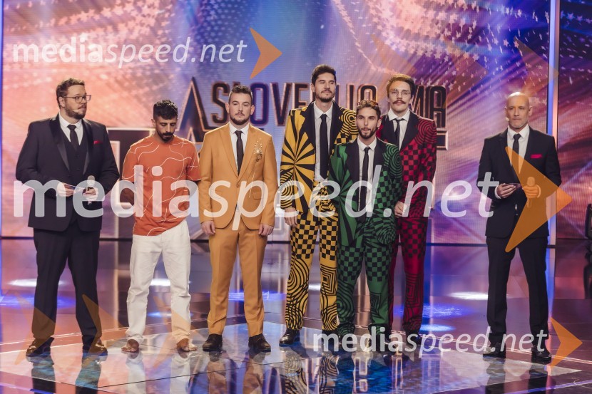  Sašo Stare, stand up komik, voditelj;  Ahmed Kullab, plesalec;  Domen Kljun, pevec;  David Nik Lipovac, Pantaloons;  Luka Belič, Pantaloons;  Aljaž Markežič, Pantaloons;  Peter Poles, televizijski voditeljSlovenija ima talent 2023, tretja polfinalna oddaja