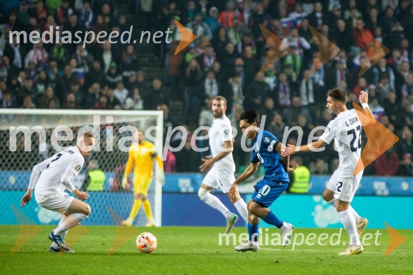  Žan  Karničnik, nogometaš, Slovenija;  Miha Blažič, nogometaš, Slovenija;  ... ;  Adam Gnezda Čerin, nogometaš, SlovenijaKvalifikacije za nogometno EP: Slovenija- Kazahstan