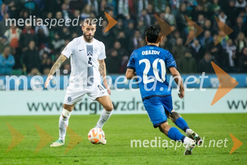  Miha Blažič, nogometaš, Slovenija;  ... Kvalifikacije za nogometno EP: Slovenija- Kazahstan