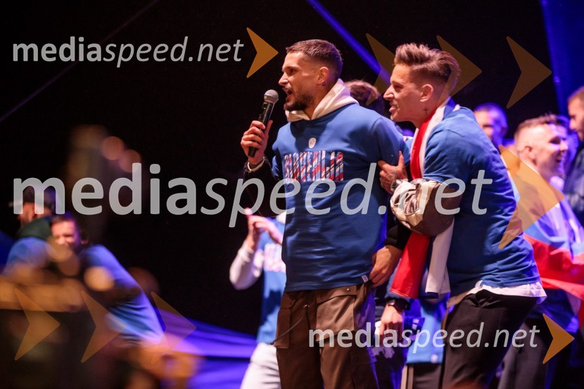  Petar Stojanović, nogometaš, Slovenija;  Benjamin Verbič, nogometaš, SlovenijaKvalifikacije za nogometno EP: Slovenija- Kazahstan