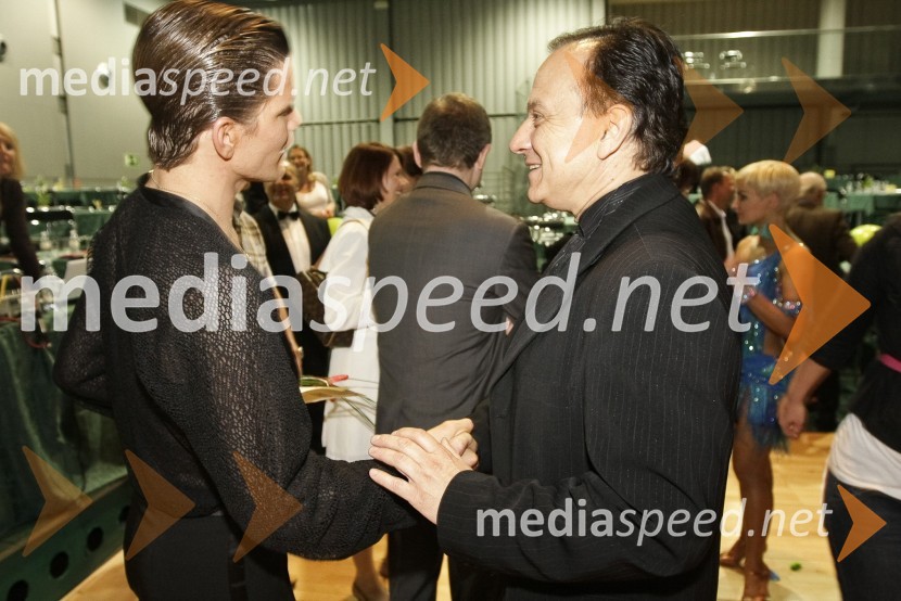 Jurij Batagelj, plesalec in Marko Vodnik, direktor Plesne šole KazinaDržavno prvenstvo v latinskoameriških plesih in podelitev nagrad Povodni mož 2008