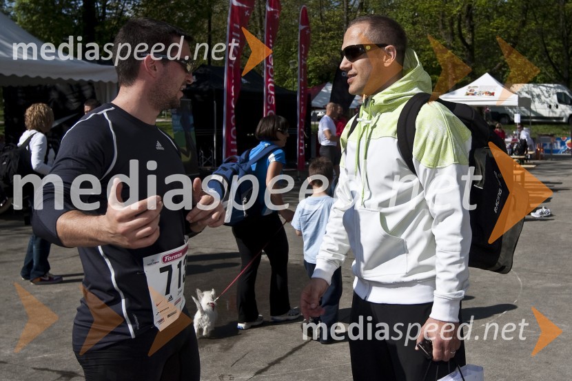 Marko Potrč, TV voditelj in Jure Košir, nekdanji alpski smučarFormaraton, dobrodelni tek