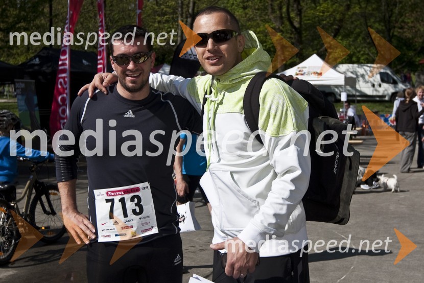 Marko Potrč, TV voditelj in Jure Košir, nekdanji alpski smučarFormaraton, dobrodelni tek
