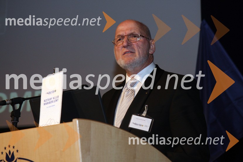 Vlado Podhostnik, sekretar Rotary SlovenijaUstanovitev Rotary Kluba Maribor Lent