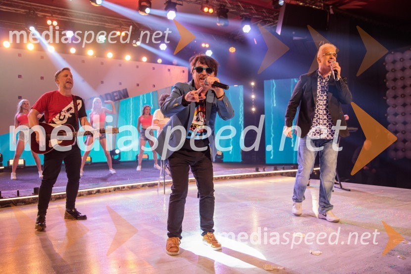  Dare Kaurič, glasbenik, skupina Kingston;  Reno Čibej, pevec, skupina KingstonPoglej in zadeni, 30 let kasneje